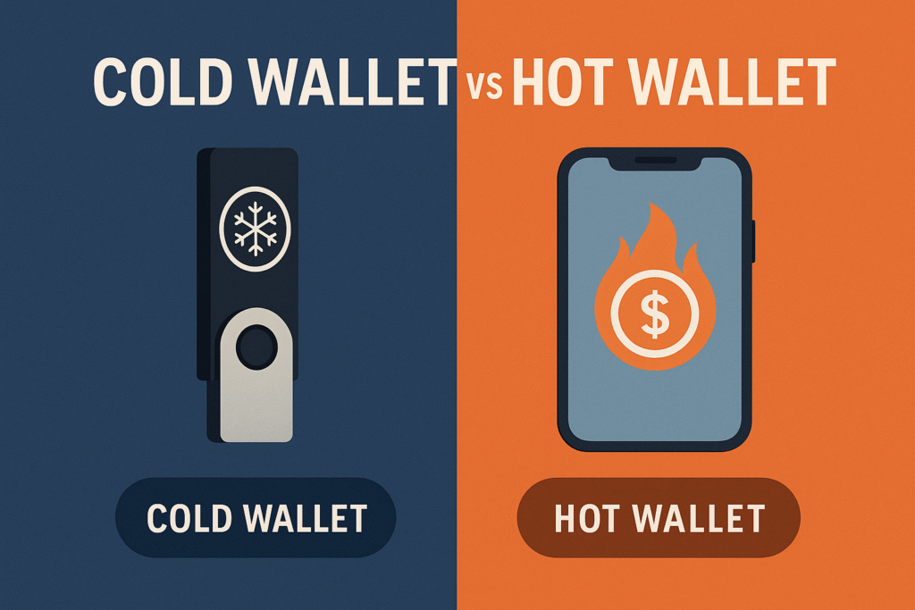 “cold wallet vs hot wallet security explained”