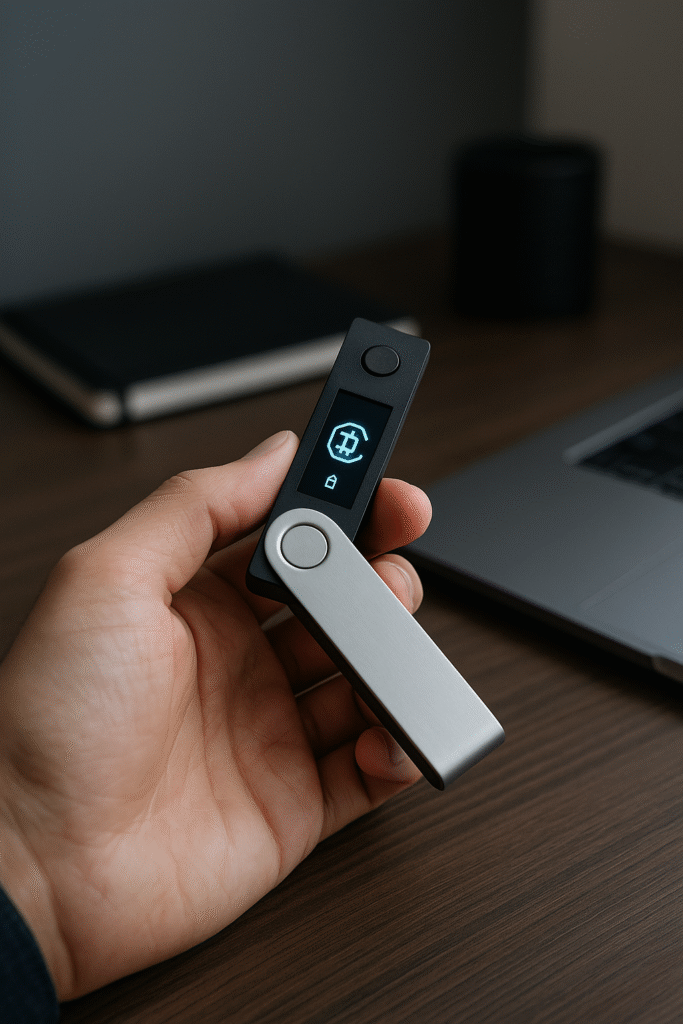 cold wallet hardware device for offline crypto storage